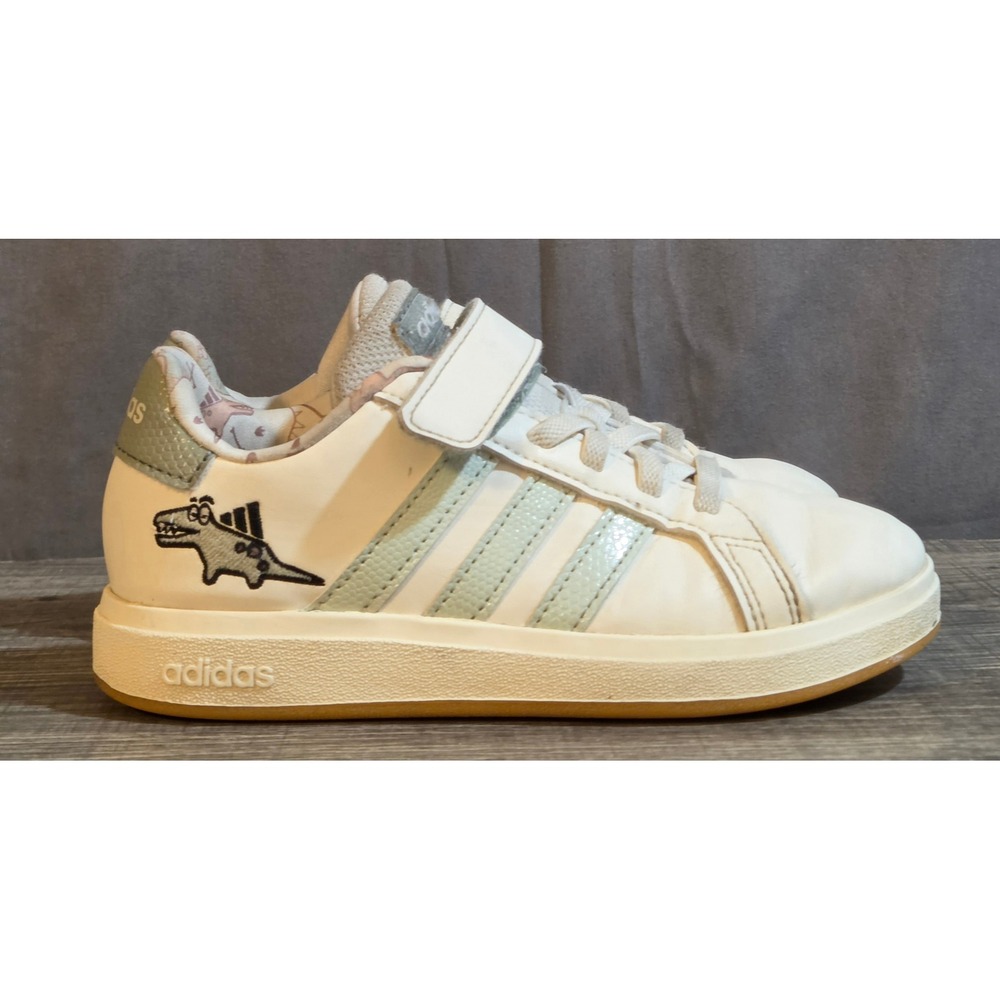 Adidas Dino Grand 2.0 Sneakers Youth Size 12K Green Cream